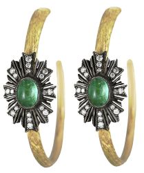 Arman Sunburst Hoop Earring 